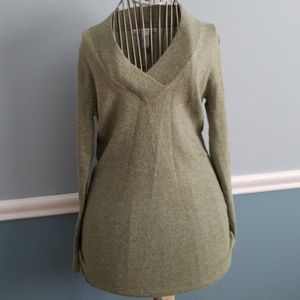 NWT! Green partial angora sweater. Size small